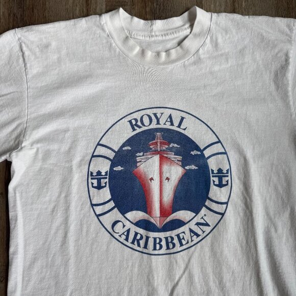 Vintage Royal Caribbean Cruise T Shirt Single Stitch Large - Picture 2 of 3